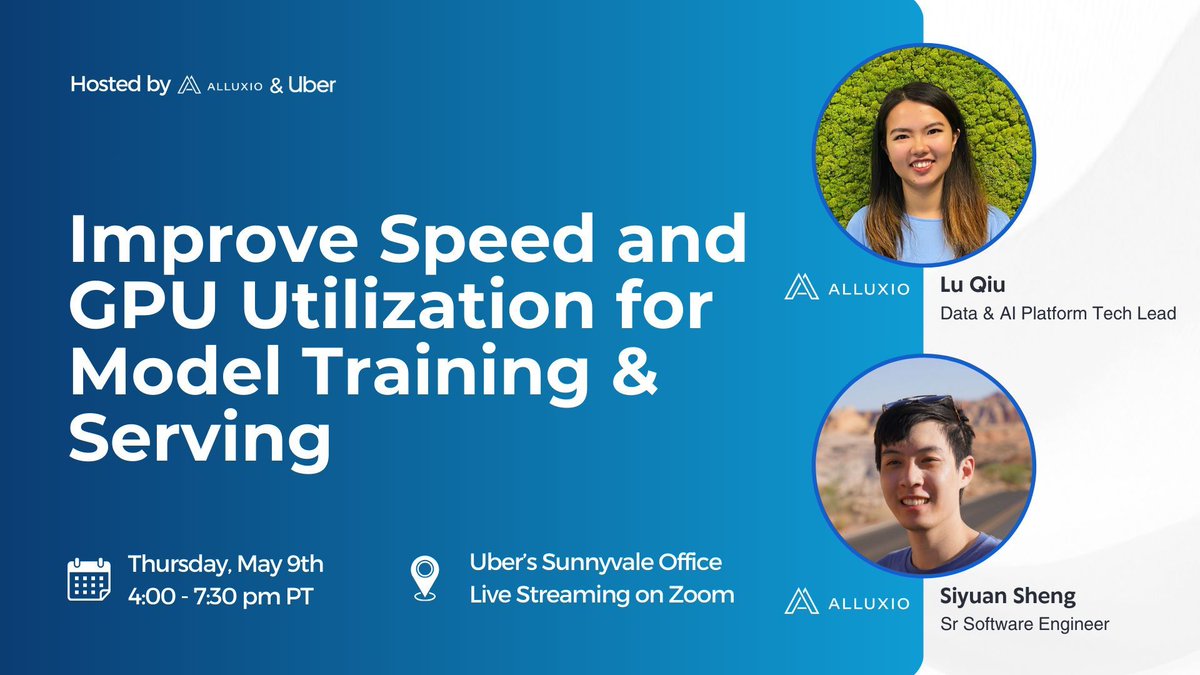 Slow #data access and low #GPU utilization can bottleneck end-to-end machine learning pipelines as training data volume grows. Join us for AI/ML Infra Meetup where Lu and Siyuan will offer comprehensive insights into solving these problems. RSVP: buff.ly/4b2XQI1