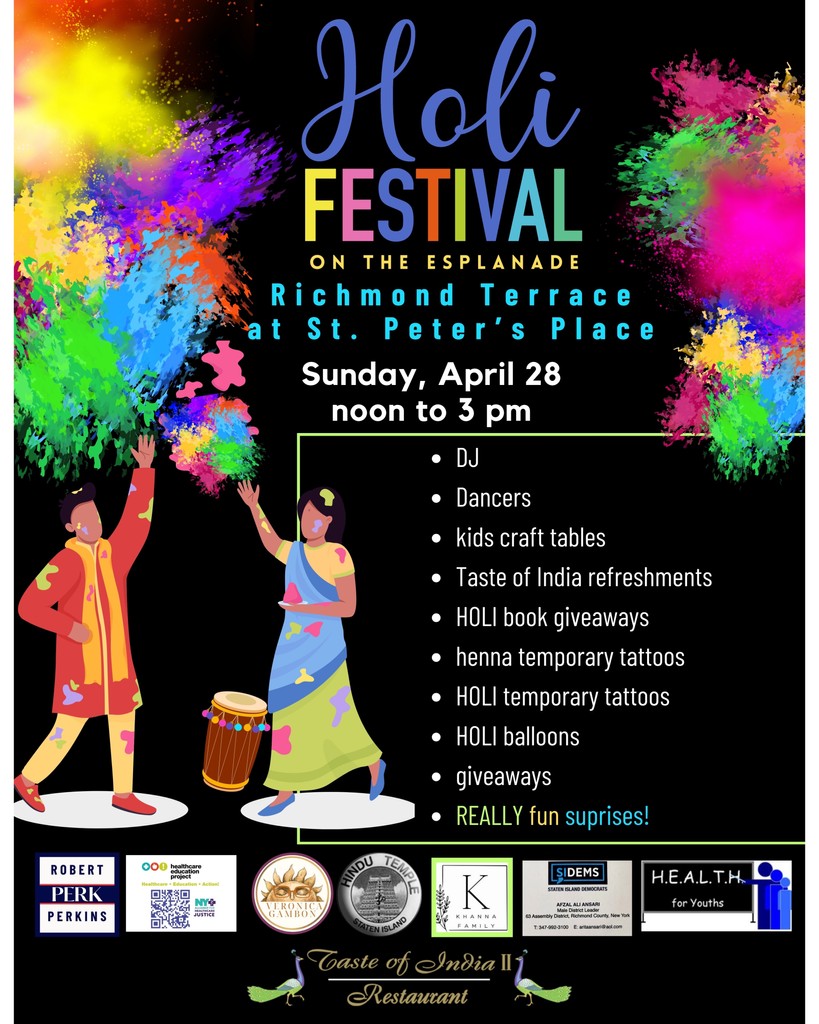 Belonging is essential to well-being. Connect with community this weekend at the Holi Festival on Esplanade on Sunday, April 26, from 12–3pm. Bring a friend; it’s a family affair!