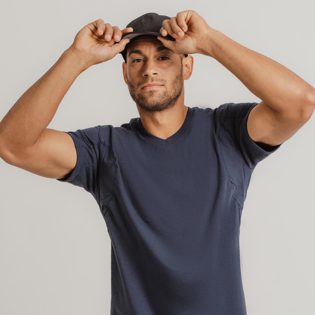 🧢💦 Swing into style and stay sweat-free! 

Pair your favorite baseball hat with a Thompson Tee for the ultimate combo. 

No sweat marks, just smooth slides into comfort and confidence. 

Ready to hit a style homerun? 
thompsontee.com

#ThompsonTee #NoSweatFashion