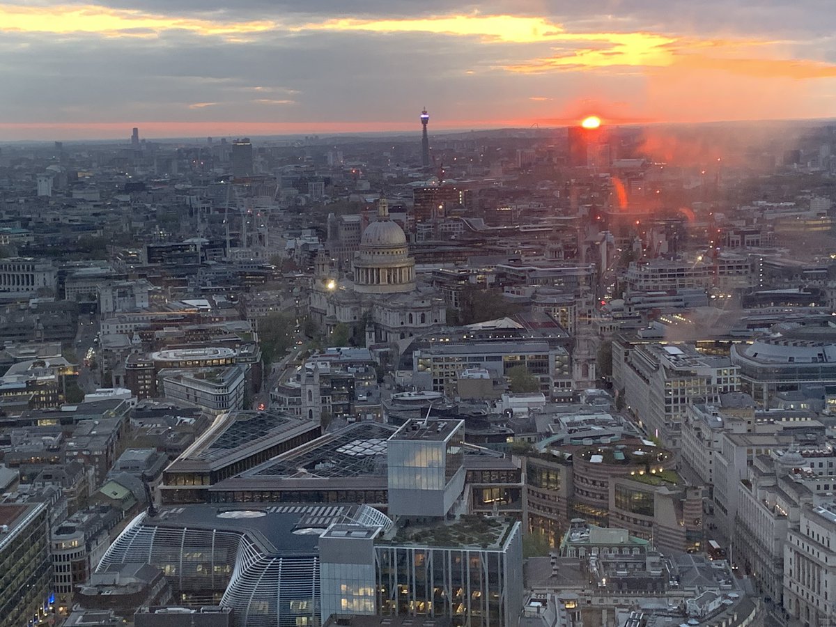 Sunset @SG_SkyGarden in London