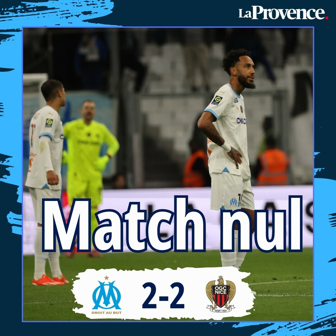 En infériorité numérique face à Nice, l'OM n'a pas tenu le choc, concède le nul (2-2) et reste à 5 points de la 6e place 👉 l.laprovence.com/hGca #OM #TeamOM #OMOGCN