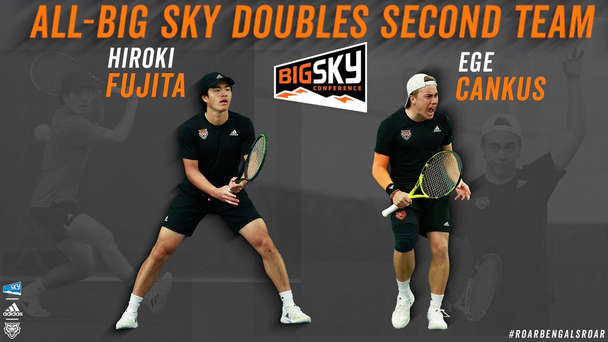 Hiroki and Ege have been named to the All-Big Sky Doubles Second Team after a great doubles year🔥

Congrats boys👏👏

#RoarBengalsRoar