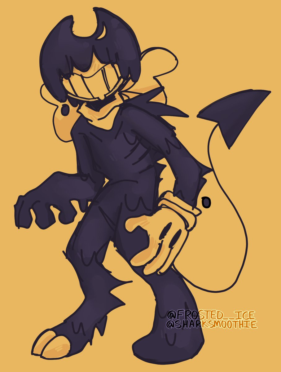 I’ve been wanting to draw this guy for a good while but I really struggle to draw him for some reason so take this finally successful doodle 🤲🤲 #batim #inkdemon