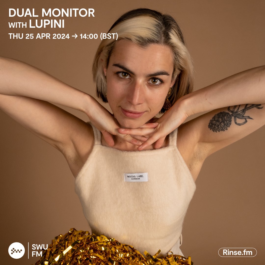 Live it's: Dual Monitor with Lupini @_dual_monitor Rinse.FM 103.7FM & DAB #SWUFM