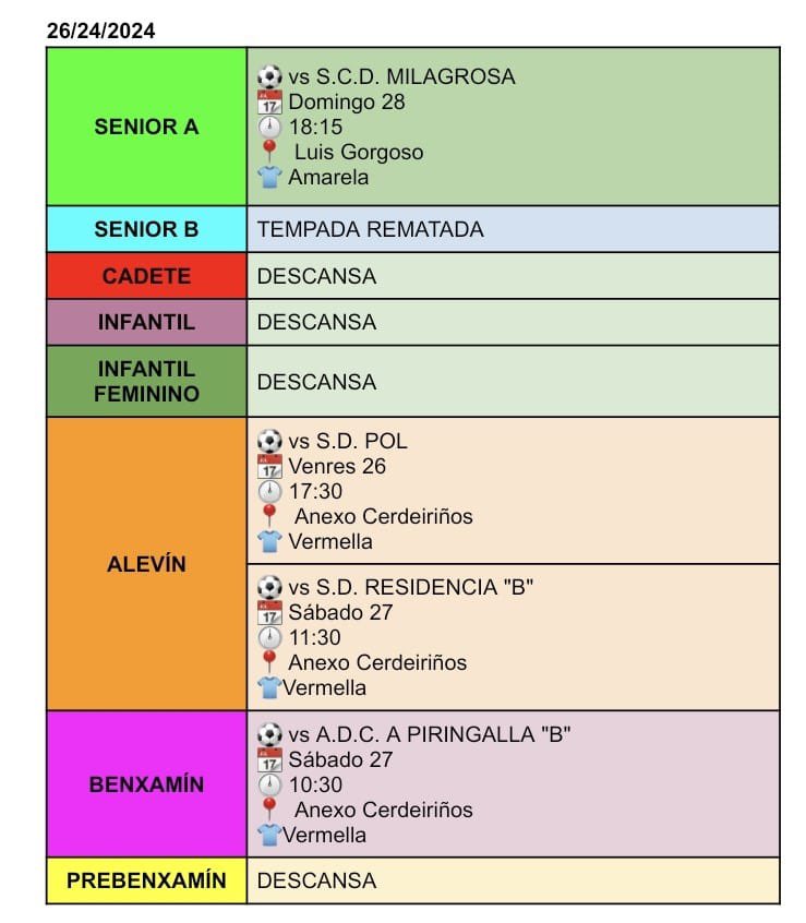 ⚠️ PROGRAMACIÓN PARA A FIN DE SEMANA ⚠️

♥️🤍 GO REDS 🤍♥️