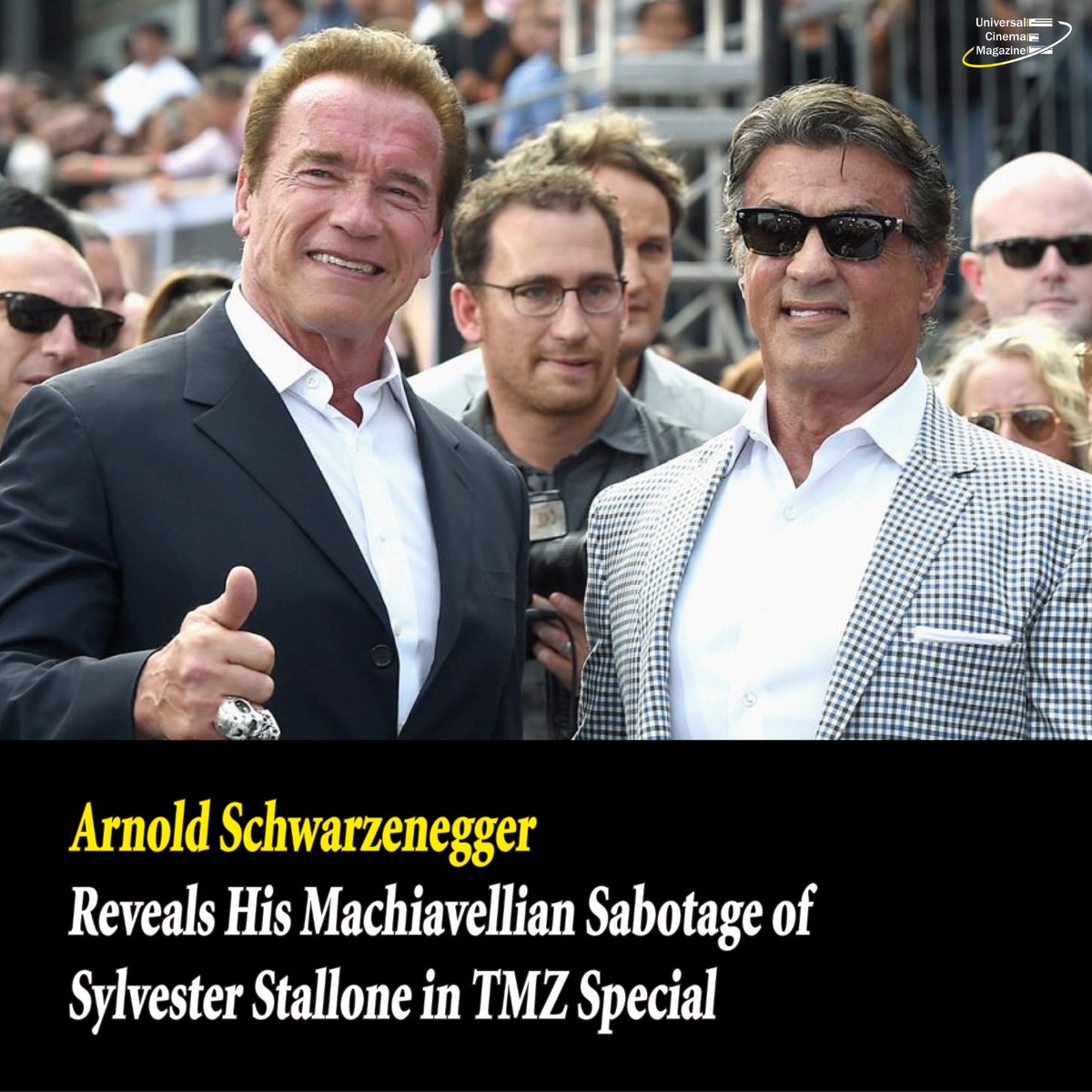 As two titans of Tinseltown in the 1980s and early 1990s, Sylvester Stallone and Arnold Schwarzenegger found ideal rivals in one another and grew so competitive that the Hollywood...

Link in bio
Source:hollywoodreporter

#arnoldschwarzenegger #sylvesterstallone #hollywood #tmz