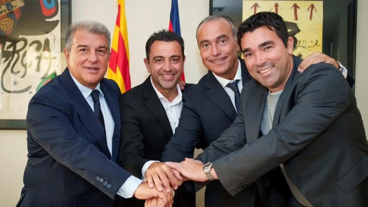 📁 @martinezferran 📌 Tanto en el encuentro con Deco como con Laporta se trasladó a Xavi optimismo de mejorar el Fair Play y llegar al 1/1 📌 De esta manera, se podrá reforzar la plantilla con garantías 👉 Además, la intención es intentar no vender jugadores estructurales