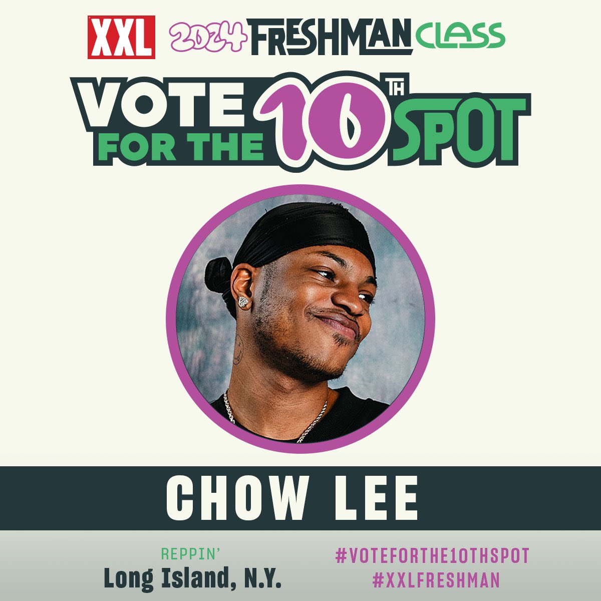 🏆 VOTE FOR XXL FRESHMAN 2024 👤 @thankschow ➡️ VOTE HERE bit.ly/48KFV7q