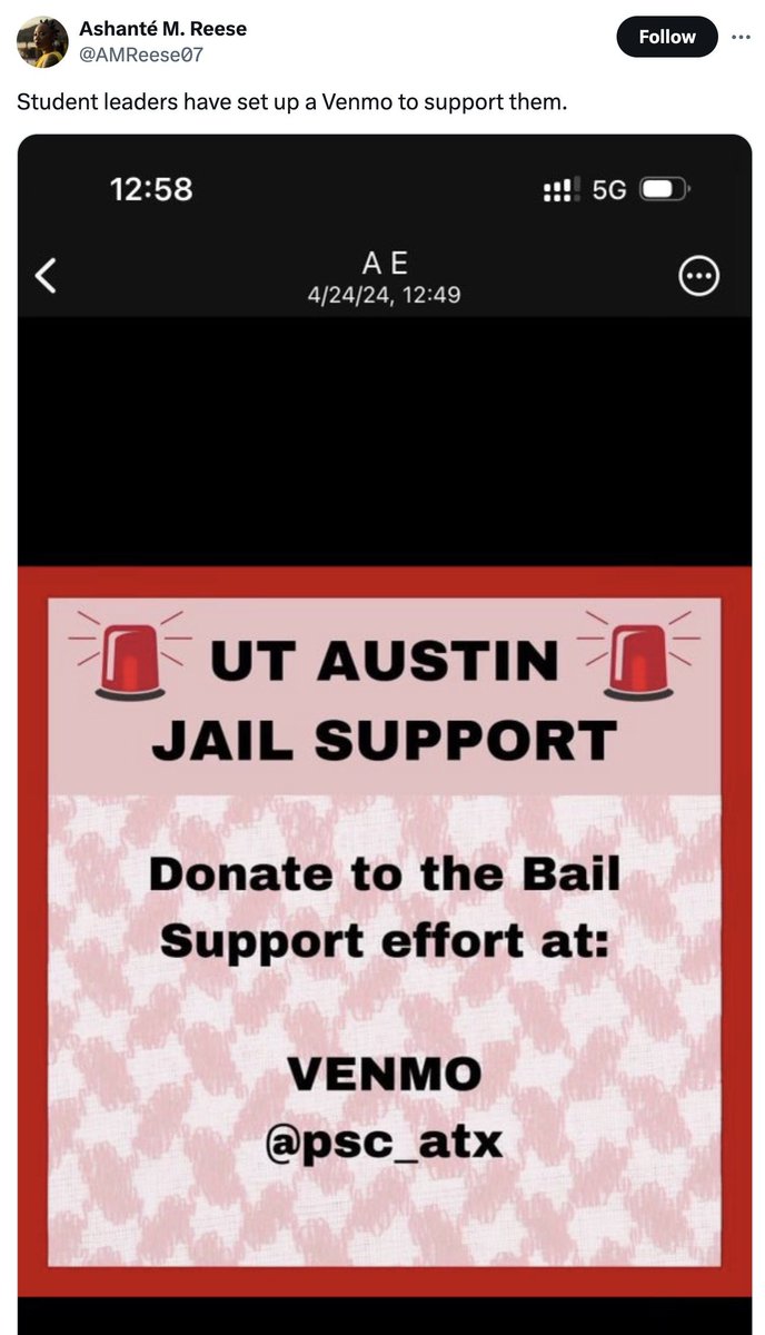 Two associate African studies professors are defying @UTAustin's refusal to let extremists take over its campus. Ashanté Reese and Ashley Farmer are urging reinforcements to come and are raising funds for the extremists using @Venmo. As during the BLM-Antifa riots in 2020,