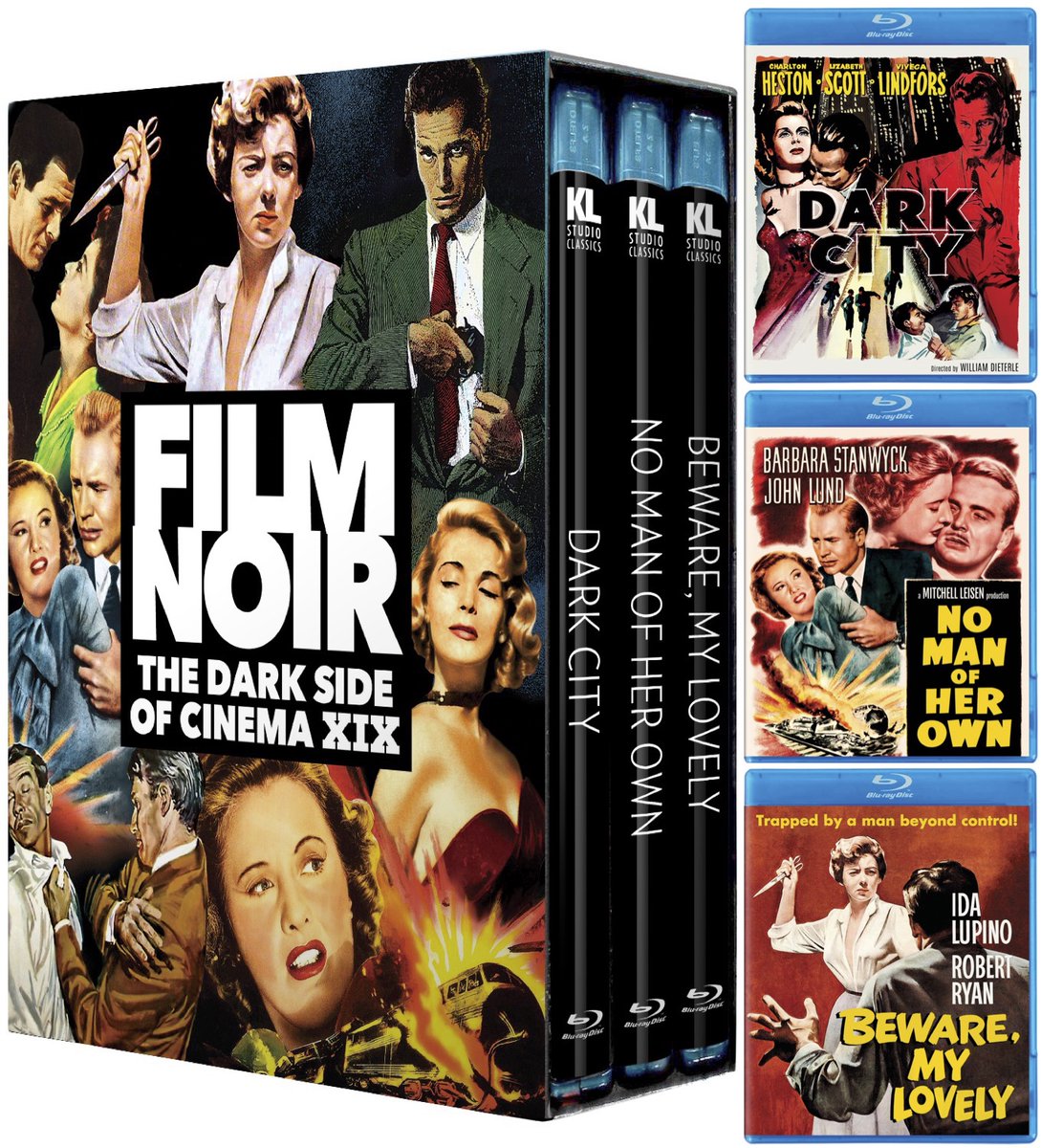 Coming June 18th! kinolorber.com/product/film-n… FILM NOIR: THE DARK SIDE OF CINEMA XIX (1950-1952) • 2020-2022 HD Master by Paramount Pictures – From 4K Scans • NEW Audio Commentary for DARK CITY by Author/Film Historian Alan K. Rode • NEW Audio Commentary for NO MAN OF HER OWN by…