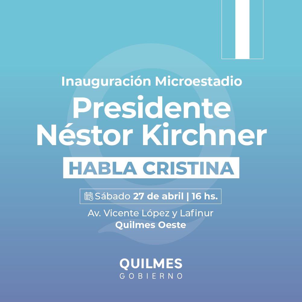 mayrasmendoza's tweet photo. Quilmes te espera con el amor de siempre @CFKArgentina 🐧❤️ https://t.co/57SG7M5cBu