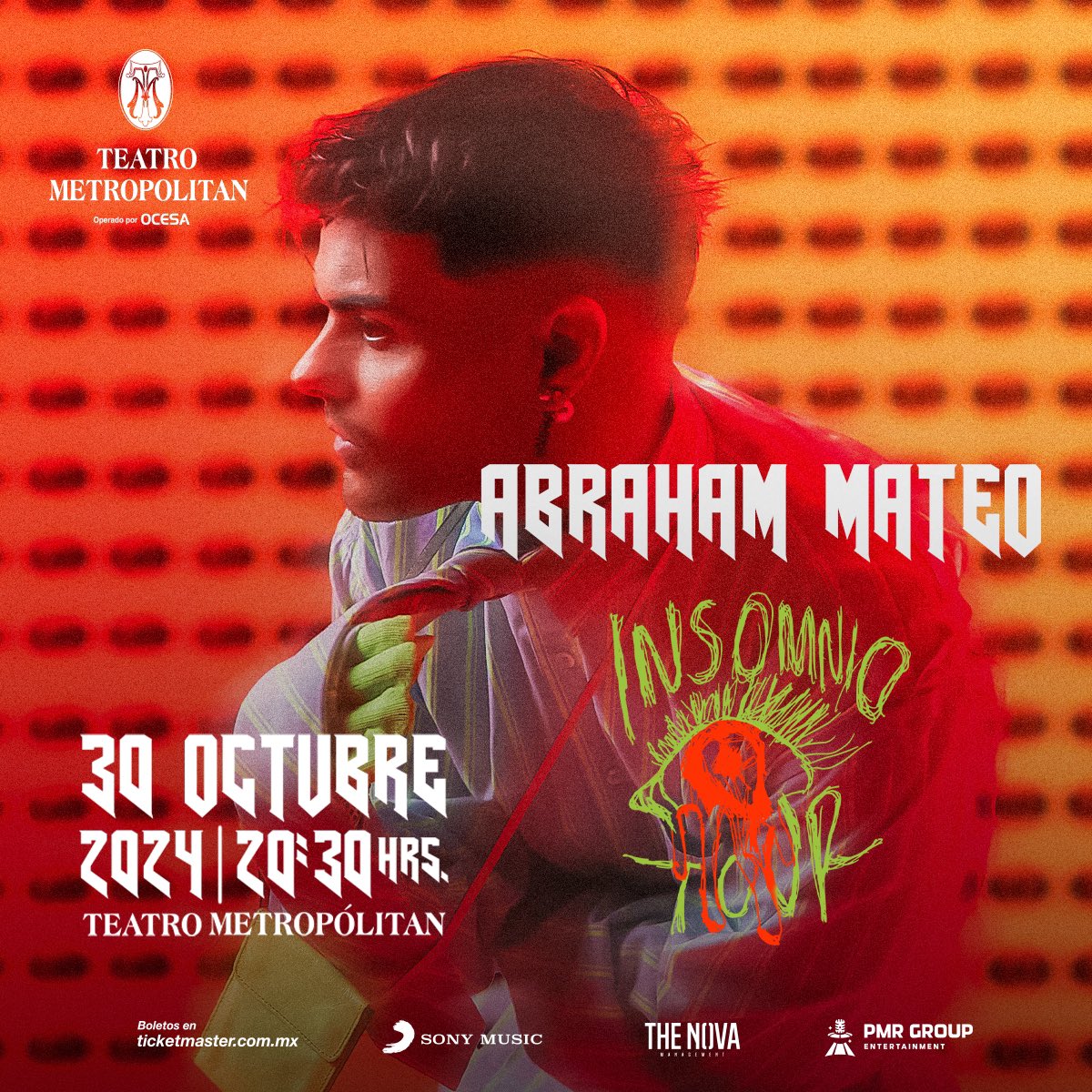 ¿Quién para ir al #ImsomnioTour 👁️ ?
Ready para ver a <a href="/AbrahamMateo/">Abraham Mateo</a> este 30 de octubre en el <a href="/TMetropolitanMx/">Teatro Metropólitan</a> 😎🔥

Compra tus boletos aquí 🤩👇🏼
🎟️ ticketmaster.com.mx/abraham-mateo-…