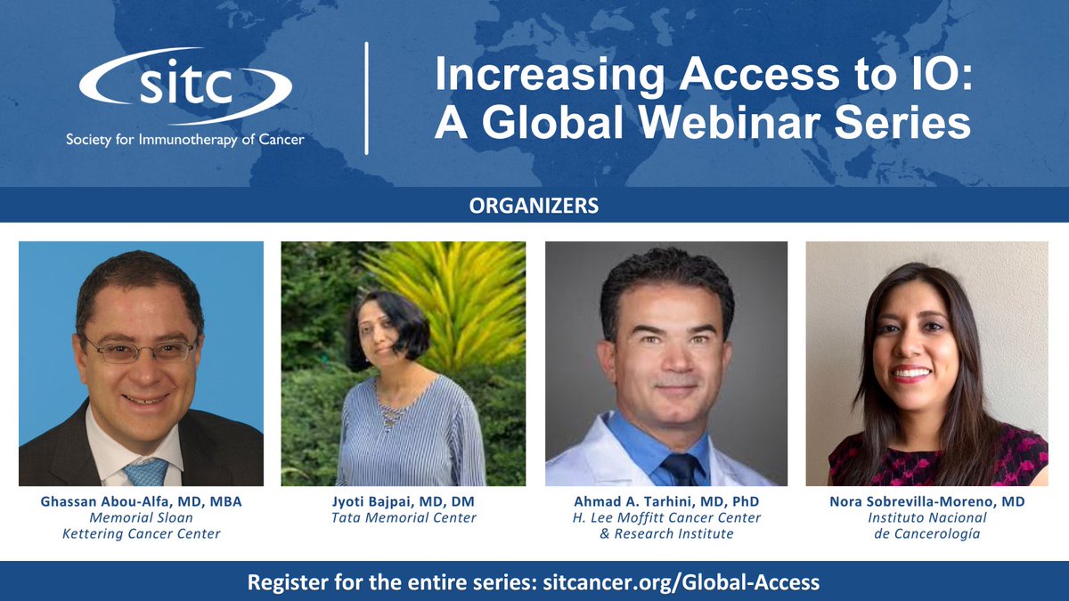 The Global Access and Impact Committee, in collaboration with the Diversity, Equity, and Inclusion Committee, is pleased to launch SITC's first educational program specifically for international audiences. Register for this series of six free webinars at: go.sitcancer.org/4aVa85C