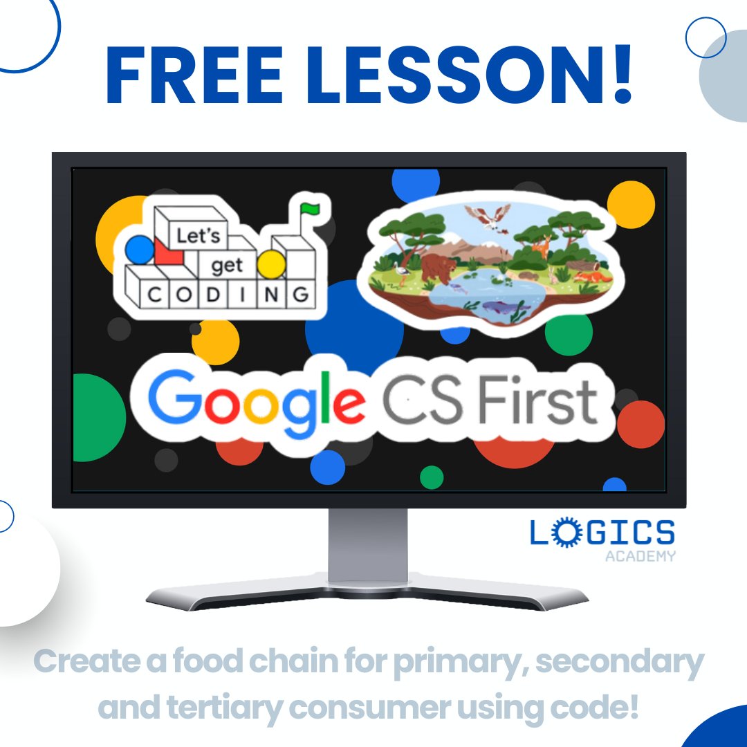 Dive into our free CS First lesson on Habitats and the Environment! 🌍🌱 Designed for Gr. 4-6, this lesson seamlessly integrates coding activities with your current science unit. Access the lesson now for FREE: learn.logicsacademy.com/p/cs-first-hab… @GoogleForEdu