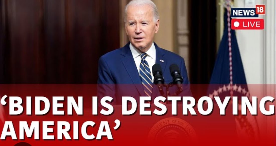 OBiden needs chaos, confusion and distraction! While trying to take down Trump, laundering money to U-Crane, organized intimidation/threats on campuses, the border is still wide open to terrorists, fentanyl and the needed voter group to cheat! Stay strong! Vote Trump 2024!!