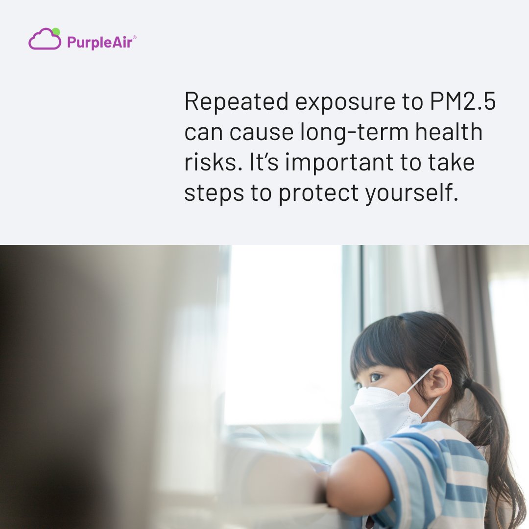 Knowledge is power, especially when it comes to air quality. Use the PurpleAir Map and air quality monitors to track real-time PM2.5 levels in your area. Stay informed, and take proactive steps to reduce the health risks that come with exposure to PM2.5. #ParticulateMatter