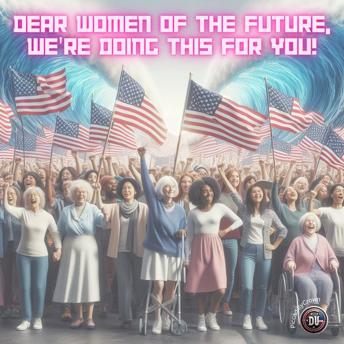 Women have been fighting for our rights forever. Many of us fought like hell during the 60s and 70s to have a choice about our bodies. Here we are again, fighting for what we already won 50 years ago. Use the graphic to show your support for women's rights. #DemUnited