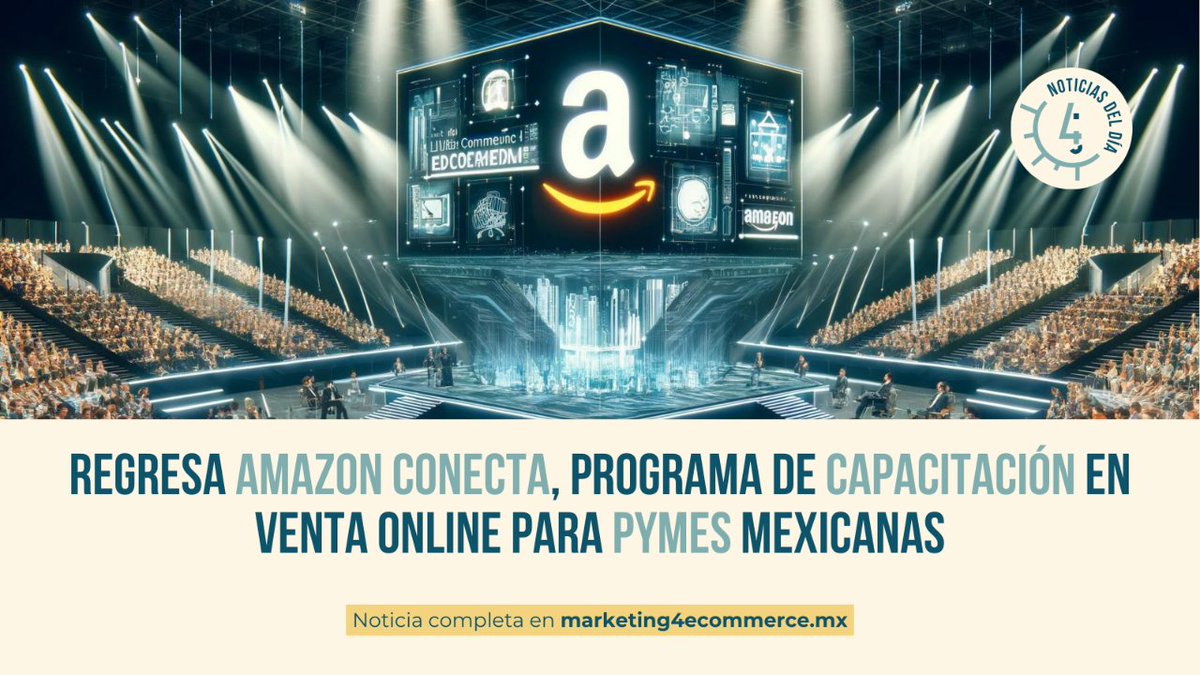 Mkt4eCommerceMX's tweet image. Llega la segunda edición de #AmazonConecta 🎤, evento que cubrirá tanto temas #B2B como #B2C dirigido a sellers y #PyMEs para orientarles en las claves para vender en línea 🛒.