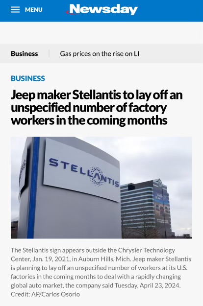 This is why I have been against Biden's EV mandates: American auto workers are being let go and left behind while China benefits. Biden and the Democrats in Michigan continue to support this radical agenda that puts American workers and consumers last.…