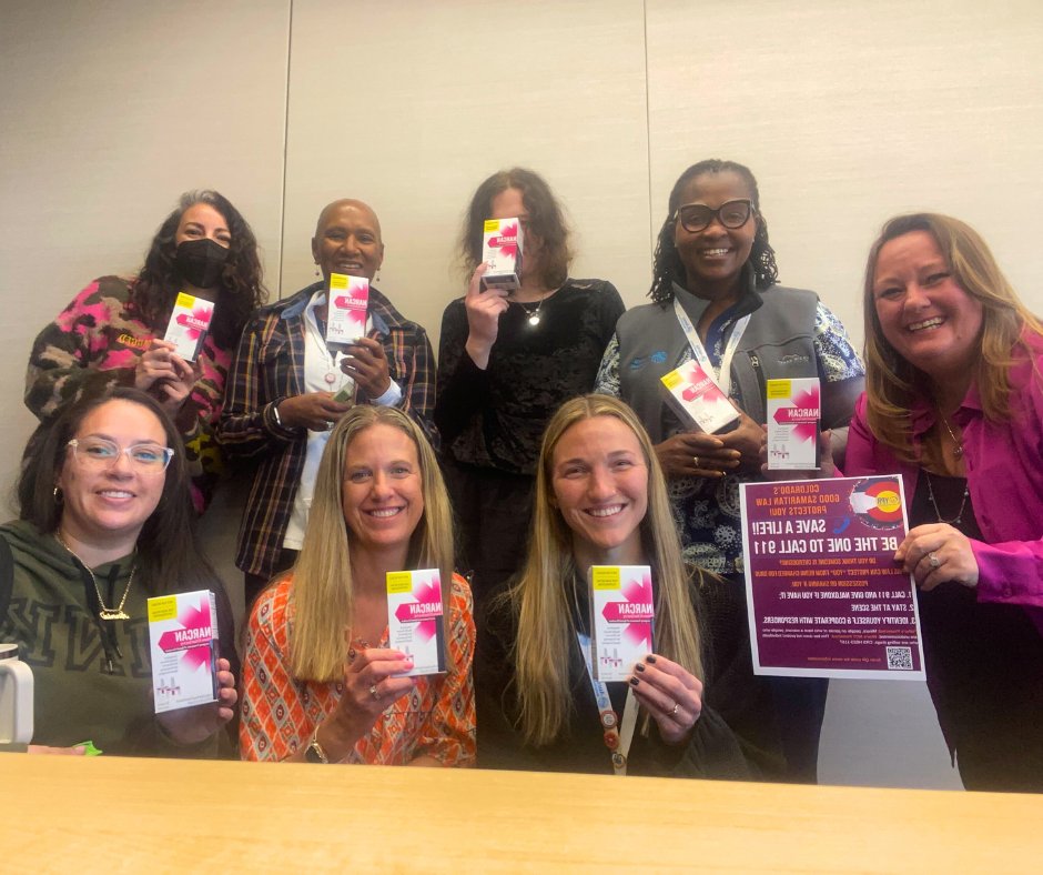 Coreen the Narcan Queen is at it again! With the help of her YPR-Arapahoe County, CO chapter, she recently had the opportunity to educate some of the staff at Aurora Mental Health about how to identify the symptoms of and respond to an opioid overdose. #harmreductionsaveslives