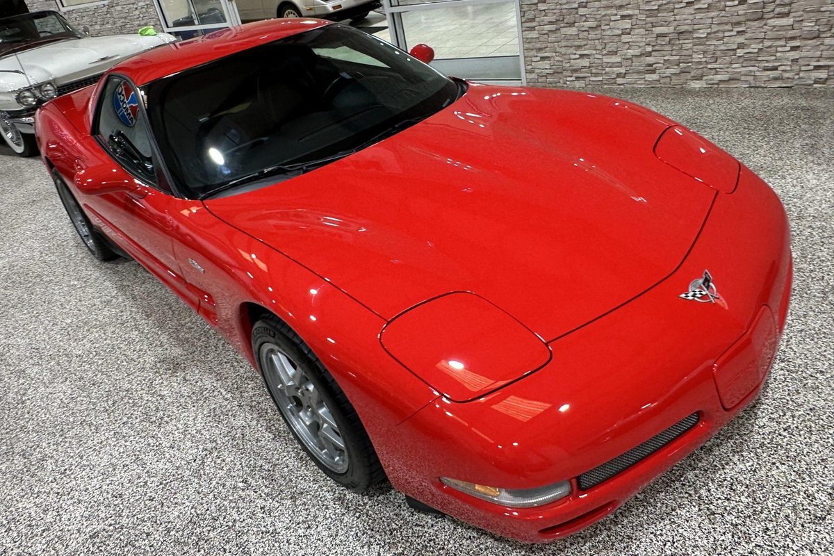 For Sale: 17k-Mile 2003 Chevrolet Corvette Z06: This 2003 Chevrolet Corvette Z06 is a red-over-black coupe powered by a 5.7-liter LS6 V8 linked to a six-speed manual gearbox and a limited-slip… dlvr.it/T5ys2T Bringatrailer.com #carsofinstagram #carporn #classiccar