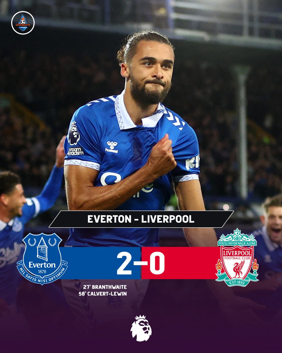 ⏱ ¡FINAL! El Everton se lleva el derbi de Merseyside y complica la #PremierLeague al Liverpool. ➡️Everton 2-0 Liverpool