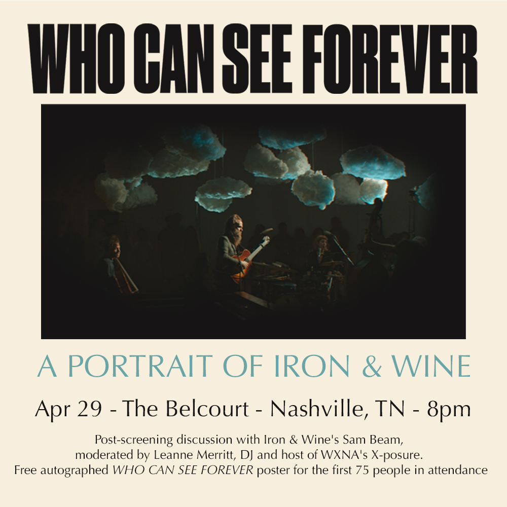 Apr 29 Who Can See Forever screening @Belcourt in Nashville, TN. Tix ~ bit.ly/44d5j50