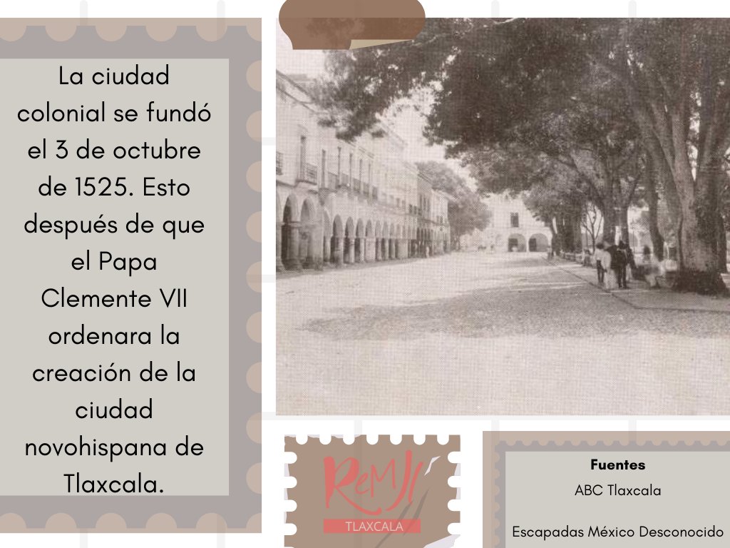 ReMJI_Tlax's tweet photo. ¿Sabes cuándo se fundo Tlaxcala como ciudad colonial?
Te lo contamos en la siguiente imagen. https://t.co/KIBH7Tgy5o