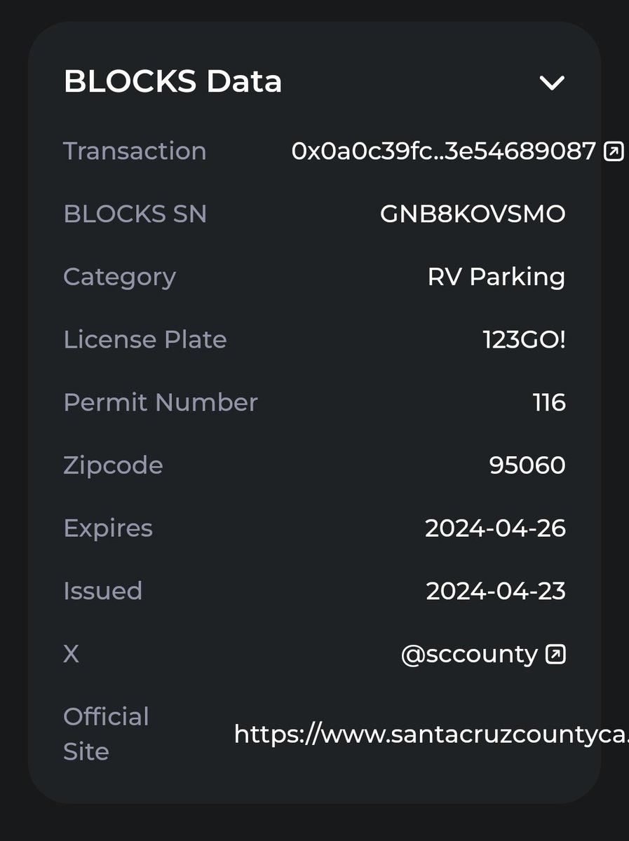 #HUMBL appears to have its second RV permit on the blockchain. Yes, two in total.

The license plate of this new registration is 123GO!

Sounds like bullshit to me!

$HMBL 

 humbl.com/scc