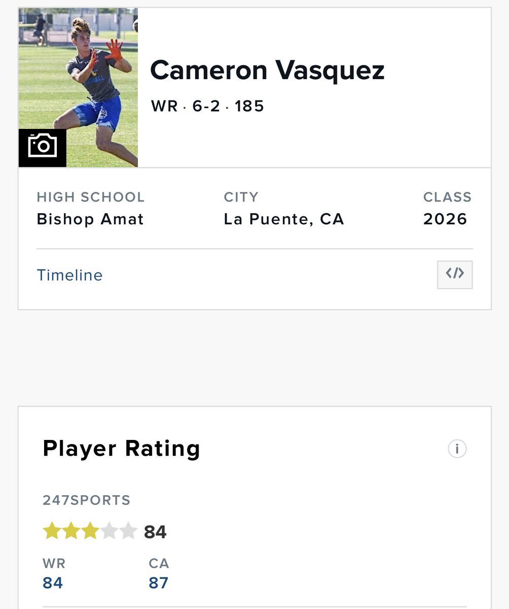 Blessed to be ranked a 3⭐️ on @247Sports @GregBiggins