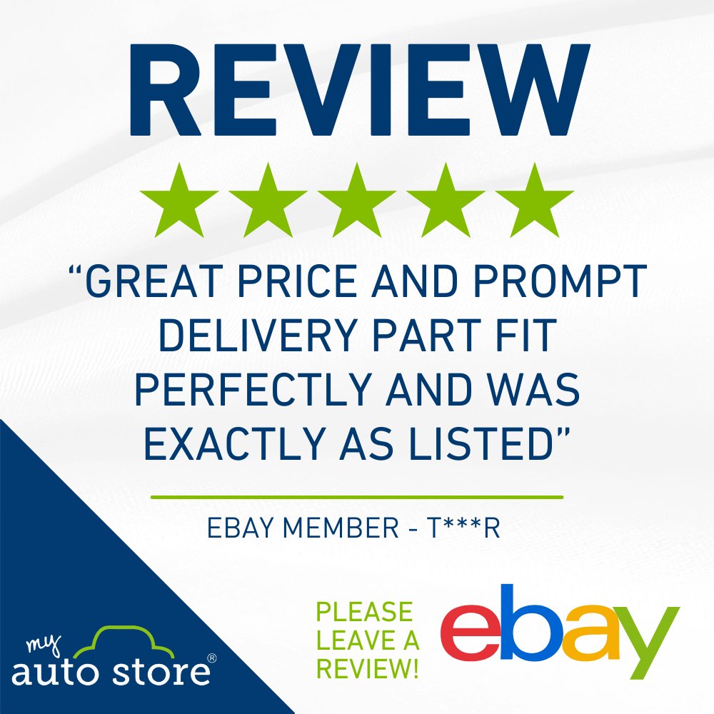“Great price and prompt delivery part fit perfectly and was exactly as listed' - t***r

Leave us a review! ebay.com/str/autostorep…

#myautostore #autoparts #oemparts #usedparts #usedautoparts #genuineparts #usedcarparts #carparts #carcrash #carrepair