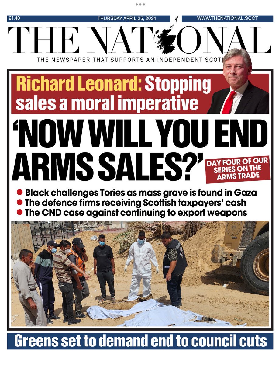 Introducing #TomorrowsPapersToday from: #TheNational Now will you end arms sales Check out tscnewschannel.com/the-press-room… for a full range of newspapers. #buyanewspaper #TomorrowsPapersToday #buyapaper #pressfreedom #journalism