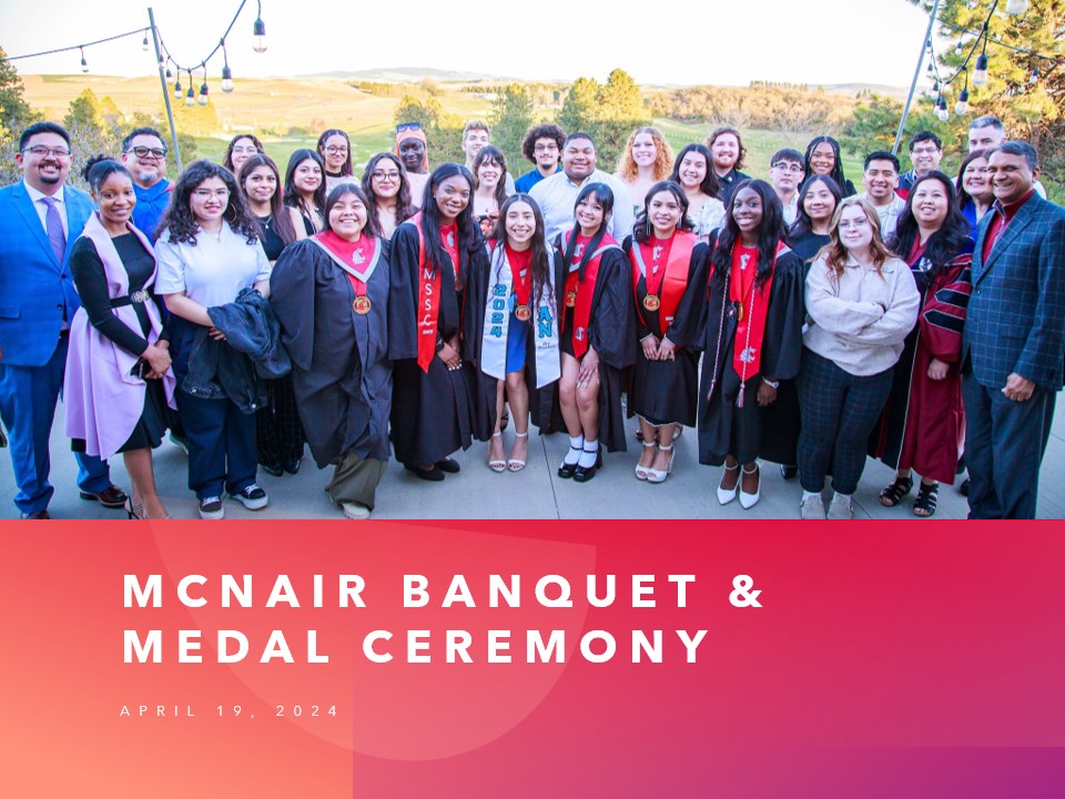 Thank you all for supporting our scholars and the McNair program! It was a great night celebrating all of the scholars last Friday!