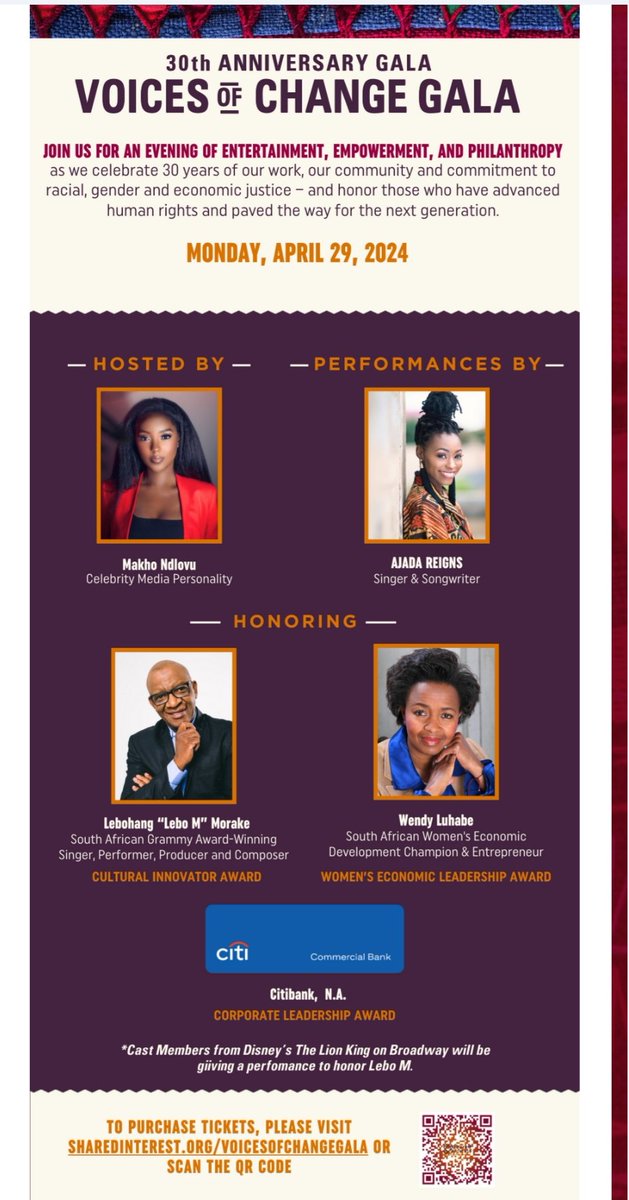 Feliciamabuza's tweet photo. It's all about #30YrsOfDemocracySA in New York this weekend.

South Africa is on display on the NASDAQ Tower. 

On Monday, @SharedInterest_ will host its 30th Anniversary Voices of Change Gala honoring @therealLEBO_M  @WendyLuhabe &amp; more. We will hear from the voices of change. https://t.co/368PPFGSUL