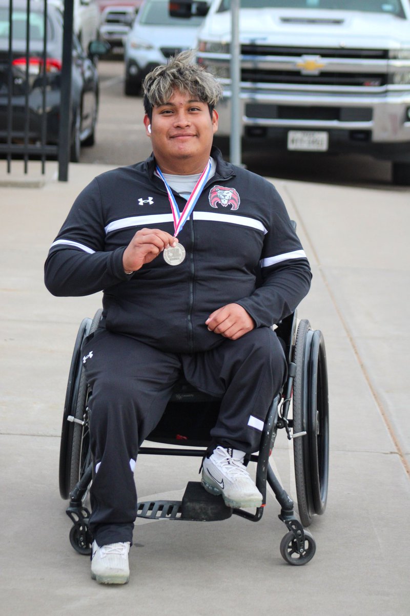 Marcos Cano is STATE BOUND!! With a PR throw of 23’- 2 1/4” at the Region 1 meet, Marcos secured a 4th place seeding for the UIL State Meet next Friday, May 3 in Austin!