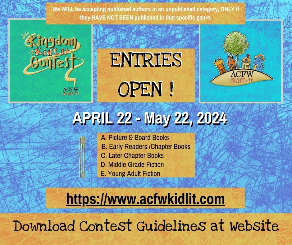 A Children’s Fiction #WritingContest info
for #ChristianWriters of Children’s Fiction 2024 Kingdom KidLit Contest Introduction | ACFW KidLit Chapter youtu.be/7TP2-_X3duo?si… via @YouTube