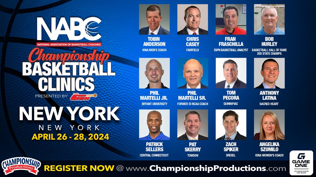 CoachAngSzumilo's tweet photo. Excited to take part in @ChampProduction clinic Iona U is hosting this weekend! Amazing speakers with @andersontobin at the front! Can’t wait to soak up all the knowledge! https://t.co/sbp87eRJCo