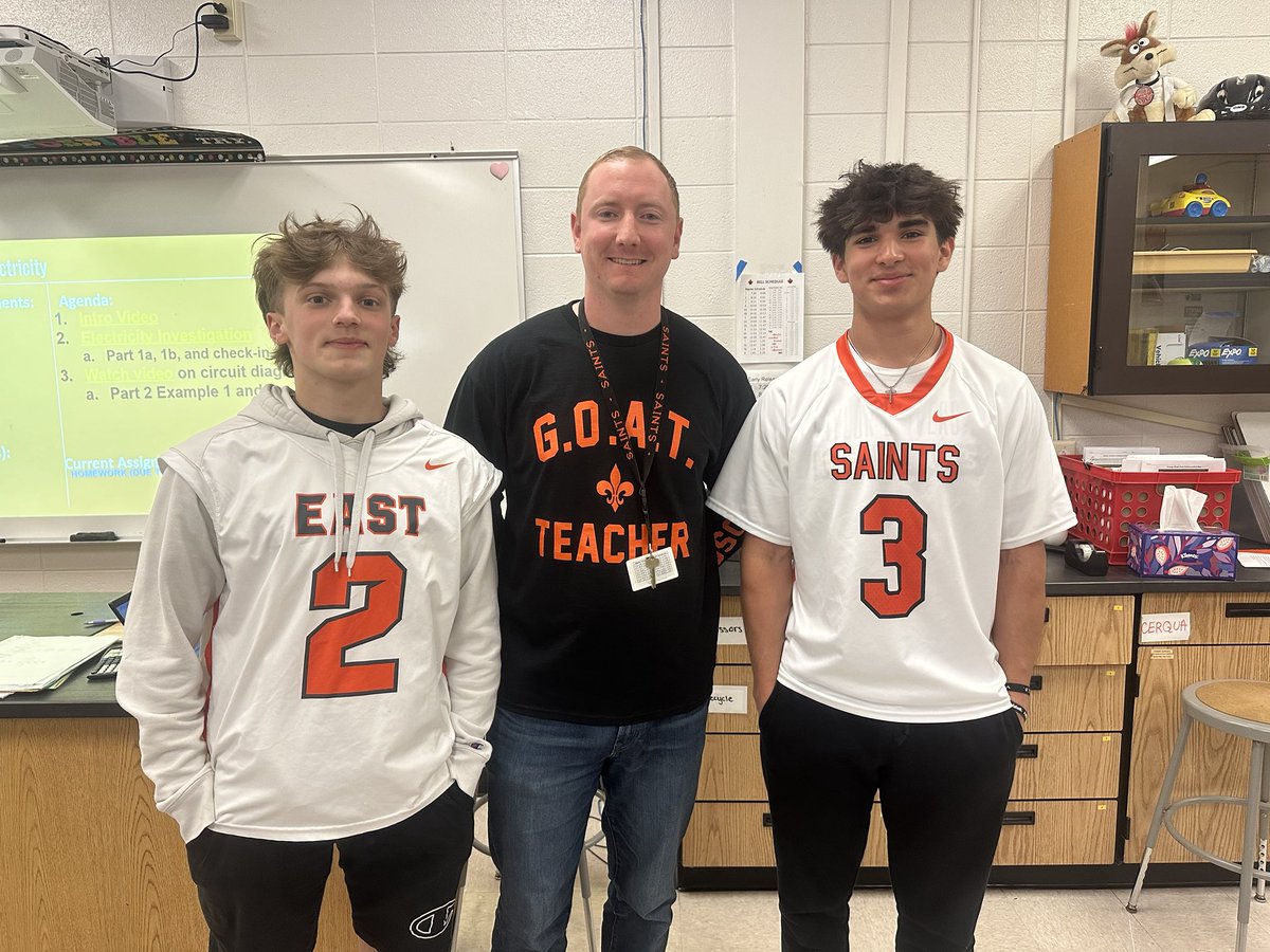 A double nomination!!!   Science teacher Mr Cordon was selected by Luke Herrera and Gabe Nichols.