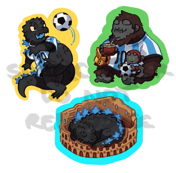 working on stickers for a con#GodzillaXKong 