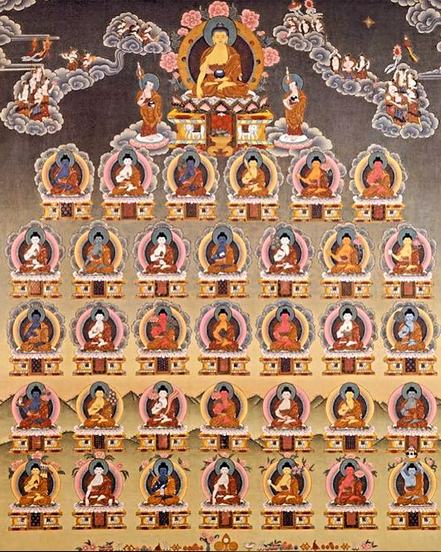 35 Buddhas across all ten directions.