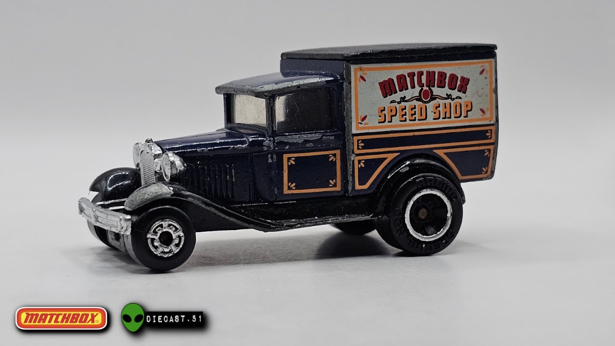 (1987-1988) - Model A Ford Van
1-75 Series
MB38

#hotwheels #matchbox #diecast #diecastcollector #hotwheelscollector #matchboxcars #diecastcars #maisto #majorette #tomica