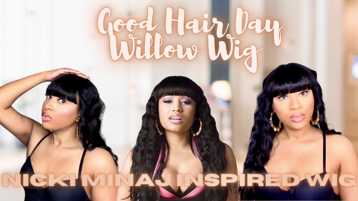 _MsMariee's tweet image. $10 @NickiMinaj Inspired Bang Wig ft. Good Hair Day Willow Wig #wig #syntheticwigs #bangwig
youtu.be/VqsXyg2J8SU