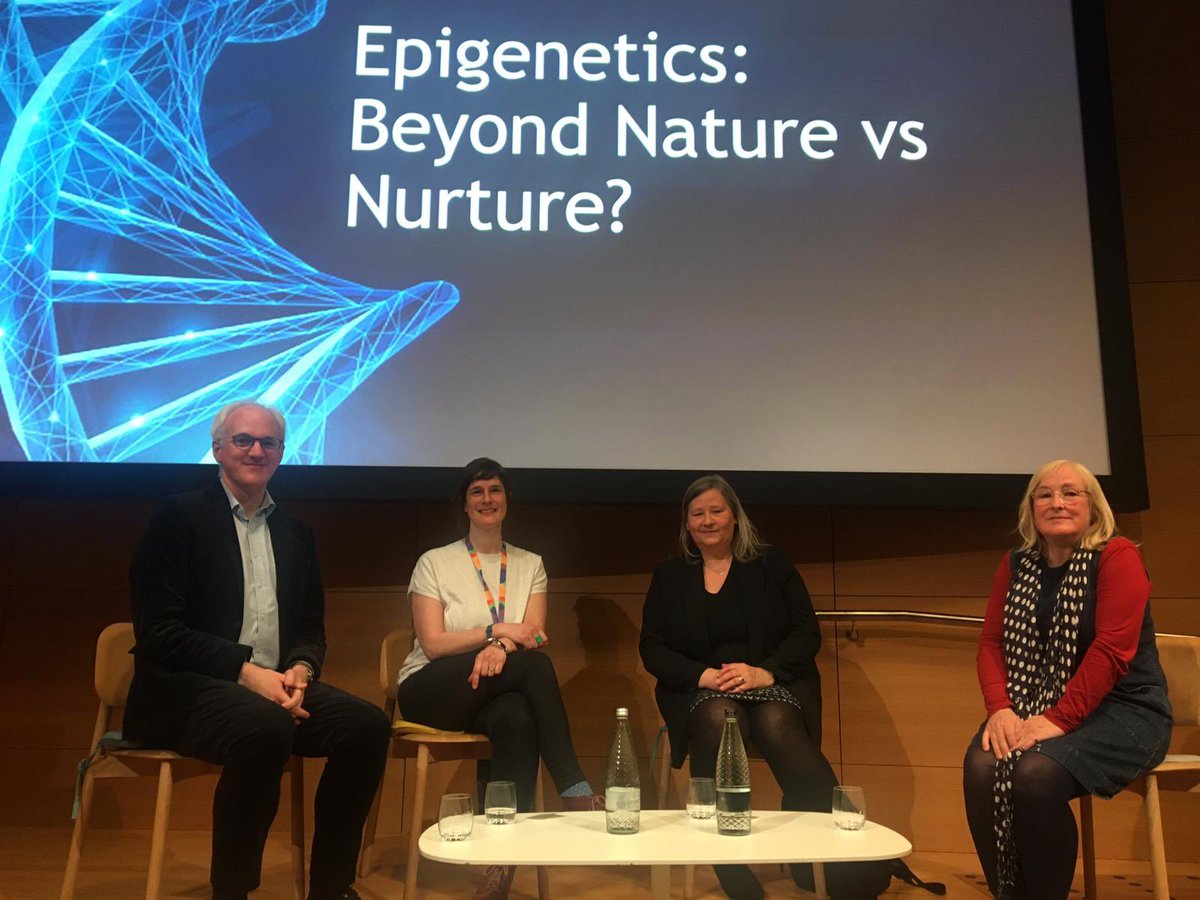 Brilliant to be on the panel at the @TheBHF event ‘Epigenetics: Beyond Nature v Nurture?’ hosted by @JamesTGallagher in London this evening.