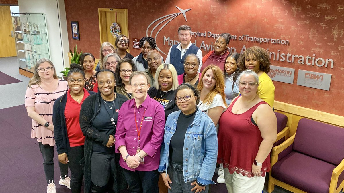 Meet our wonderful team of administrative professionals! We honored them yesterday with a day full of celebration, a special retreat and dessert. We thank them for all that they do. #MDOTdelivers #AdminProfessionalsDay #airports