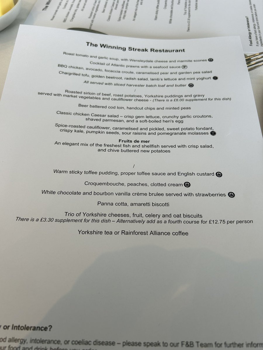 #comeracing @CatterickRaces 
Fourth visit to Catterick in 30 years. 
3rd visit in the last 12 months today. 

Absolutely shit service in the hospitality area. Tickets were £71.
Arrived at 130pm and told no cod and chips left and we should have come earlier 👀 (cont)