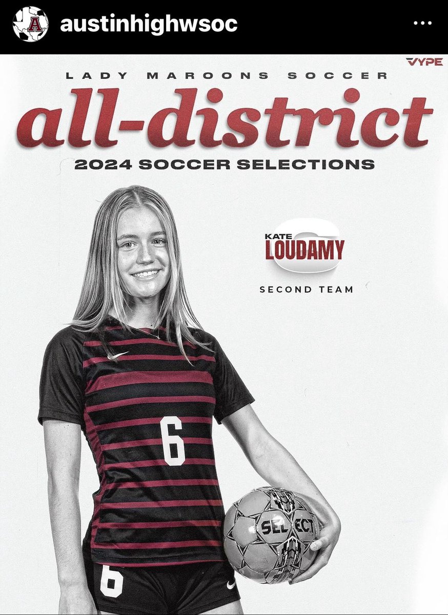 Shout out to our Stingmates, Sarah Mills and Kate Loudamy for being selected in post HS season awards! Newcomer of the Year: Sarah Mills
Second Team All District: Kate Loudamy

Both players also received Academic All District! 🔥📚⚽️
#stingatx08ecnl #stingaustinecnl #braveboldone