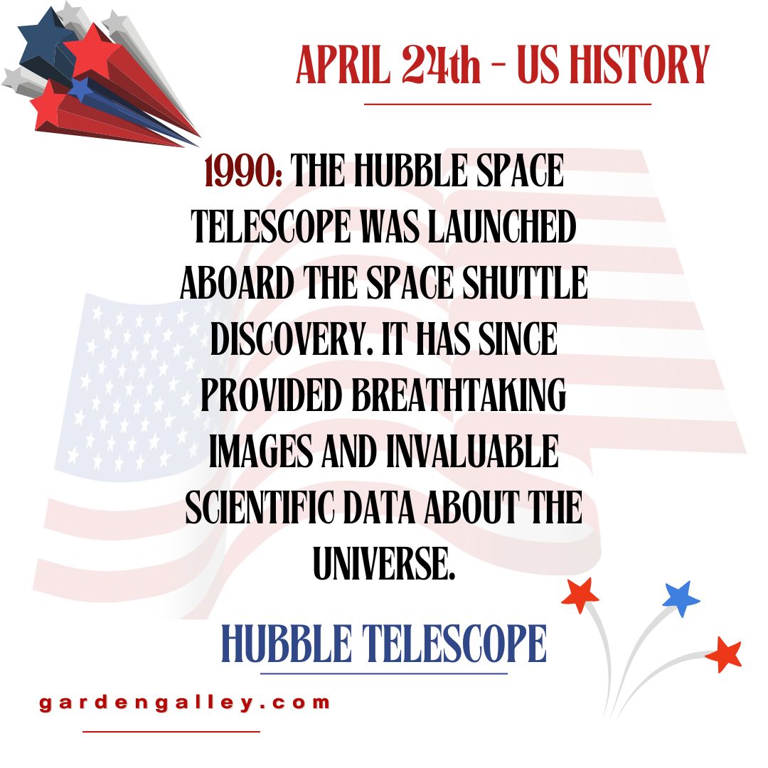 🌹🇺🇸The Hubble Space Telescope, launched in 1990, revolutionized our understanding of the cosmos with its breathtaking images and groundbreaking discoveries. It continues to unveil the mysteries of the universe. gardengalley.com 🇺🇸#ushistory #usahistory 🇺🇸#americanhistory