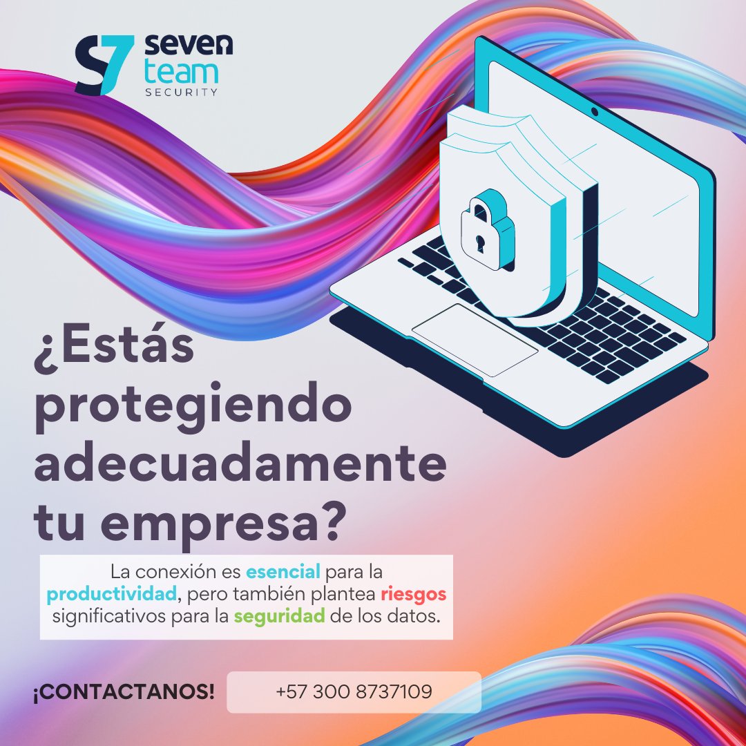 SevenTeamS7's tweet photo. Con Seven Team, puedes estar tranquilo, detectamos y mitigamos amenazas cibernéticas en tiempo real, asegurando la integridad de tu información.🌐 No comprometas la seguridad de tu empresa. #Confianza #Seguridad #data #protection #ProteccionEmpresarial #Riesgos #AI #IA https://t.co/rMd6niE9HH