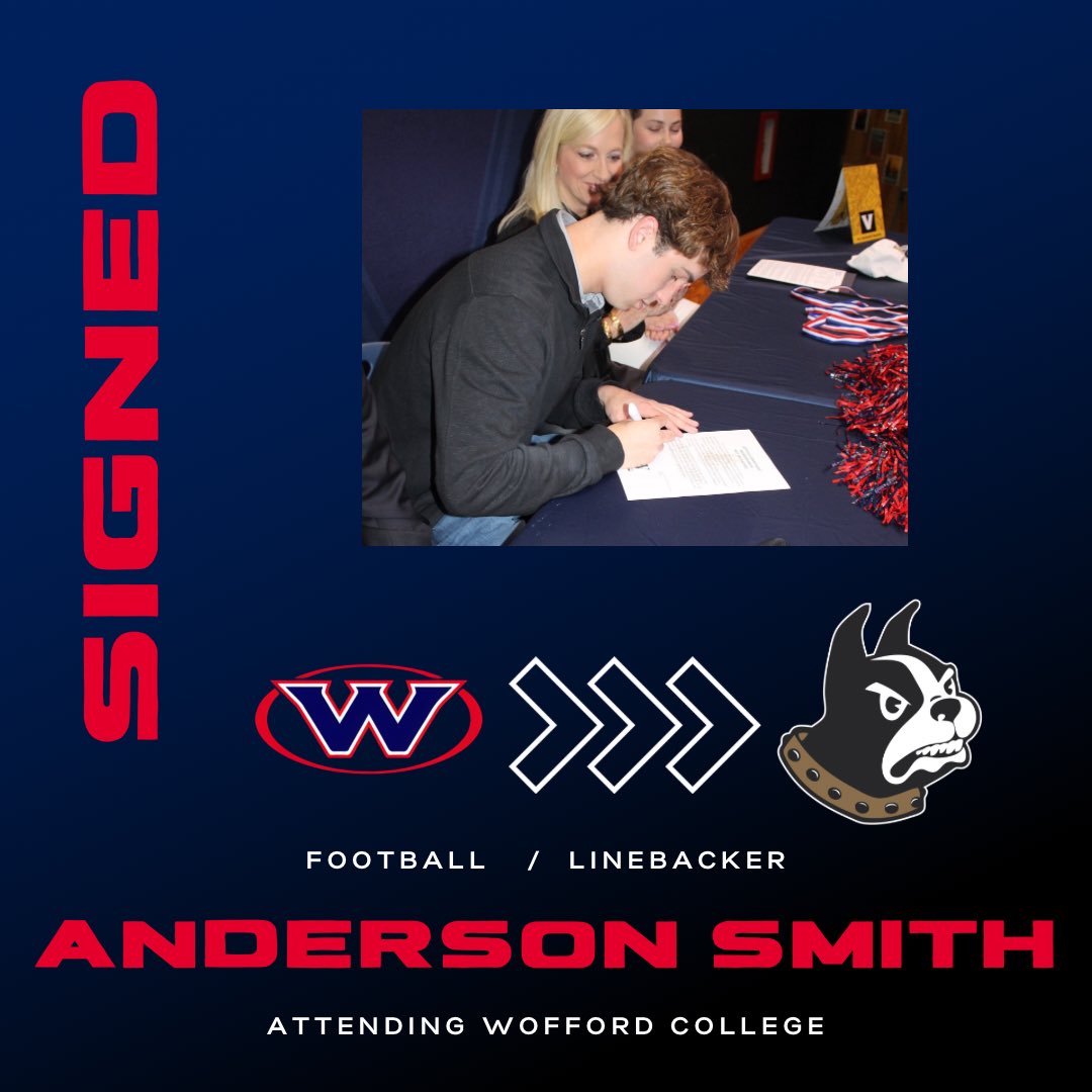 Congratulations to Anderson Smith on his decision to attend Wofford College! #OneWest