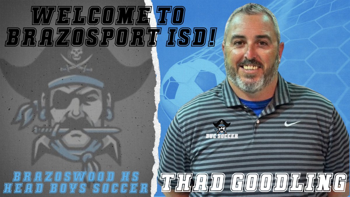 Coach Thad Goodling is set to pilot the boat as the new Head Boys Soccer Coach for the Buccaneers next year, 2024-2025. Welcome to the #BISDfamily Coach Thad Goodling and family!  Y'all are going to LOVE it here!!
#BrazoswoodBuccaneers